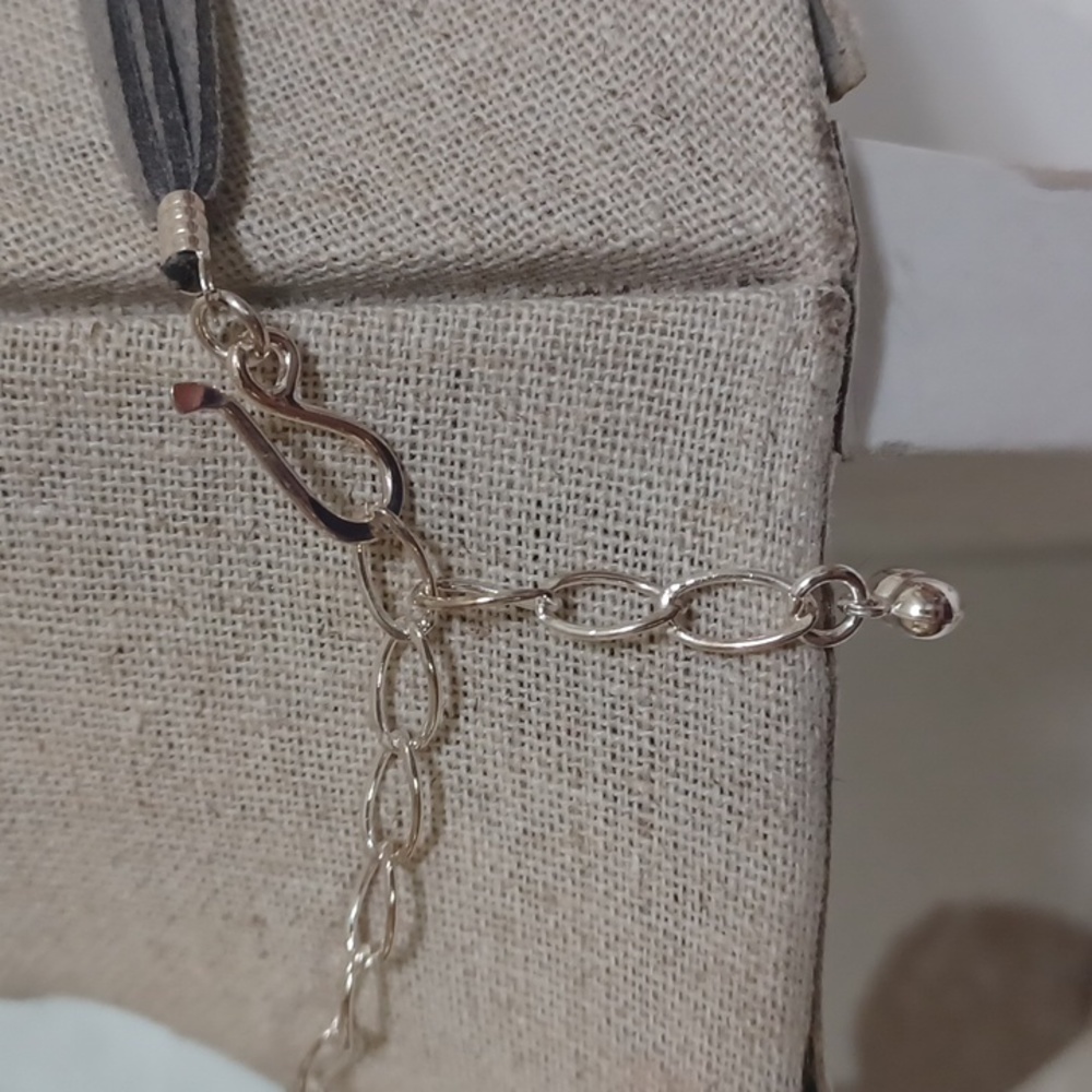 Jay King Lapis and Blue Agate Pendant with Suede Cord Necklace NEW - Picture 5 of 8